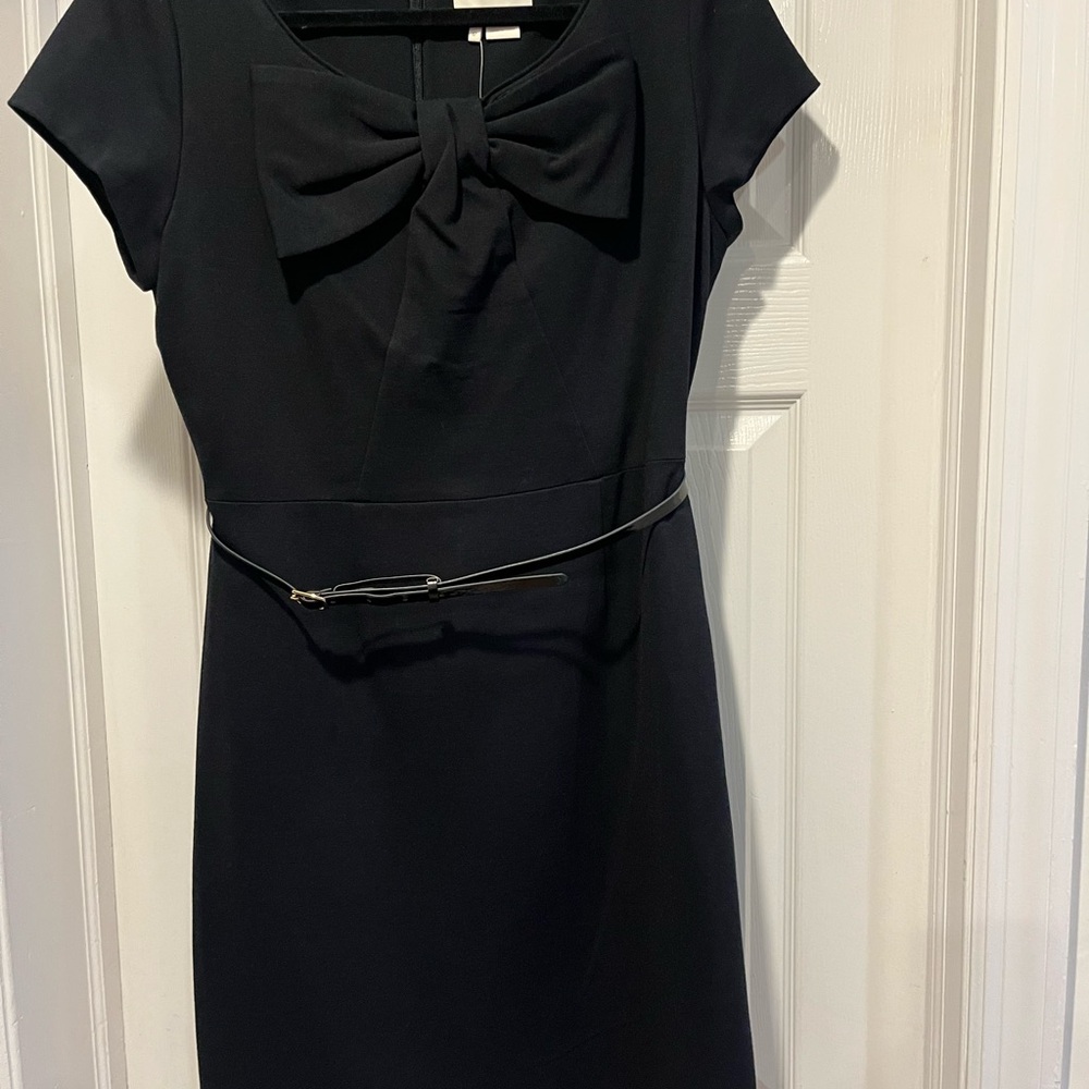 Kate Spade Black Mini Dress with Bow Accent